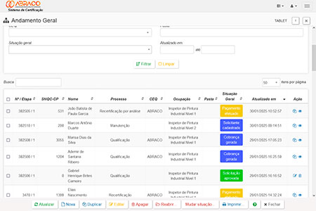 ABRACO - Sistema de Certificação
